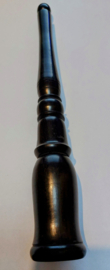 Pipa Chillum para fumadores de madera marrón tallada a mano, 26cm