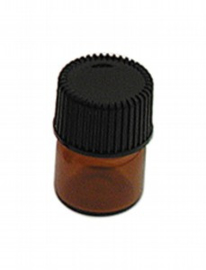 snu17, Mini-brun glasflaske med skruelåg