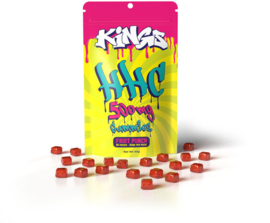 Kings 500 mg HHC Gummies Fruit Punch-20 Gummies-25 mg hver