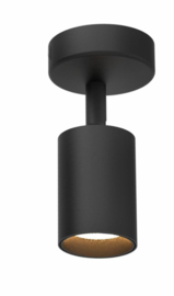 Plafondlamp | Zwart | 1 | LED spot | Rond | Verstelbaar | Dimbaar