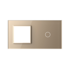 Livolo | Goud | SR+1 | Glasplaat | Combinatie