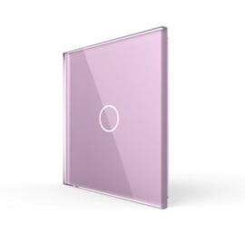 Livolo | Roze glasplaat | Touchschakelaar | Enkelvoudig