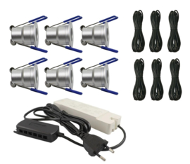 LED | Complete Veranda Set | Deluxe 1 | 6 Inbouwspots | Niet dimbaar