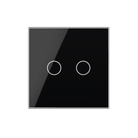 Livolo | Zwart | 2 | Glasplaat | Touchschakelaar