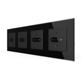 Livolo | Zwart | SR | 4 | Slide-Dimmer