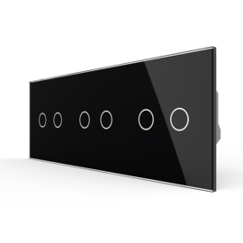 Livolo | Zwart | 2+2+2 | Aan/Uit | Wifi | Smart Home