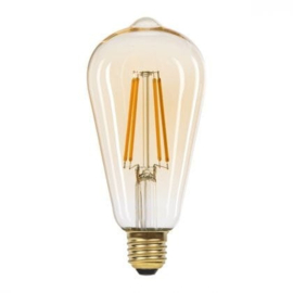 E27 | Warm-Wit | LED | Edison Filament | Amber | Dimbaar