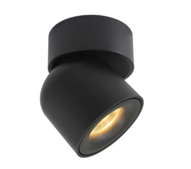 Opbouwspot | Zwart | 1 | Deluxe LED | 360 Graden | Rond | Dimbaar