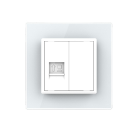 Livolo | Wit | Netwerk aansluiting enkelvoudig | RJ45 Cat.6
