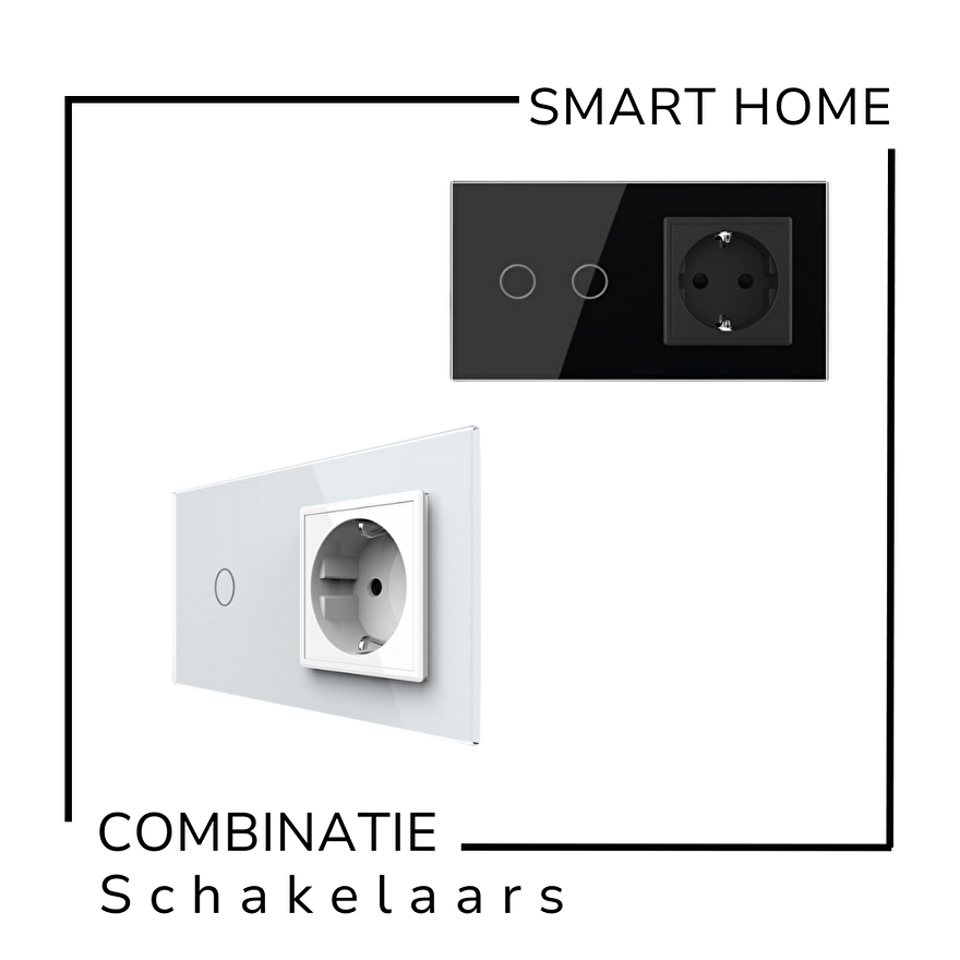 Smart home wandcontactdozen en schakelaars