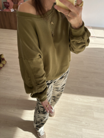 Fold sweater Azzurro - green