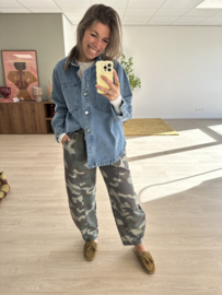 Camouflage jogger - army green