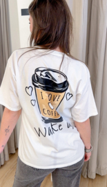 Coffee tee - white