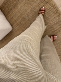 Stripe pants Azzurro - beige