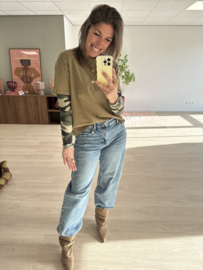 Cashmere print longsleeve - camouflage