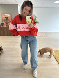 La vie sweater - red/pink light
