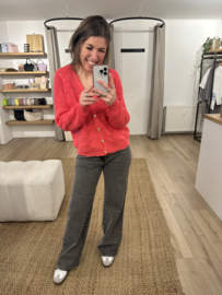 Knitted cardigan Azzurro - fuchsia
