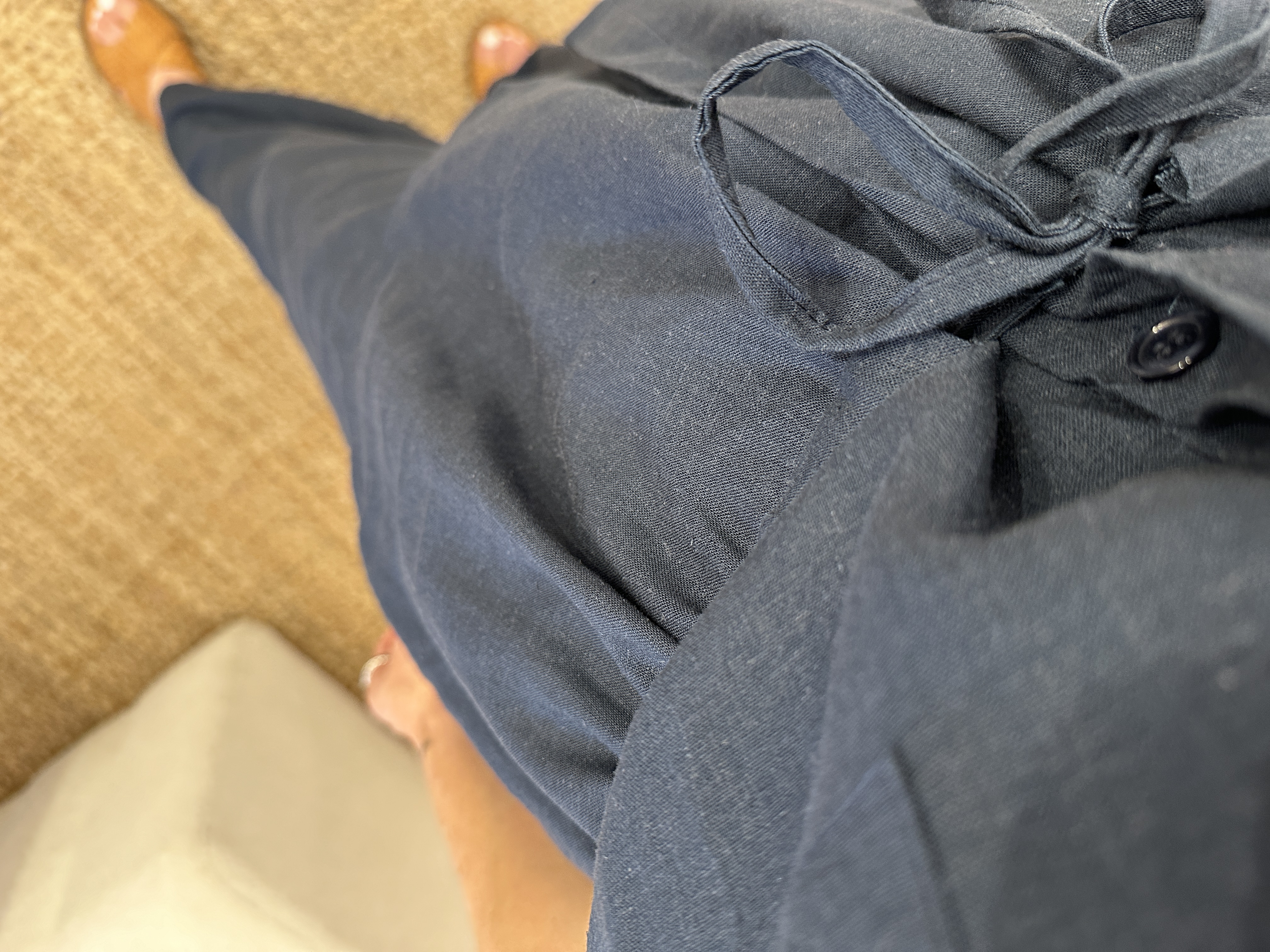 Linen set - dark blue