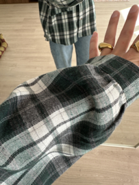 Check pocket blouse - dark green