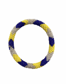 Roll on bracelet Loffs - cobalt/yellow