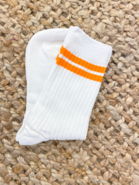 Stripe sock - orange