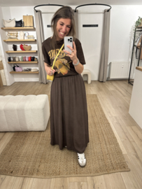 Maxi skirt Ambika - dark brown