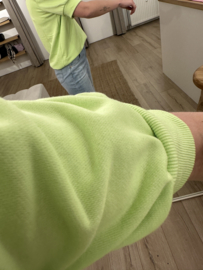 Puff short sweater Azzurro - lime