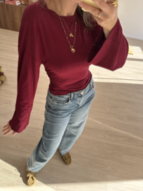 Smog longsleeve Azzurro - bordeaux