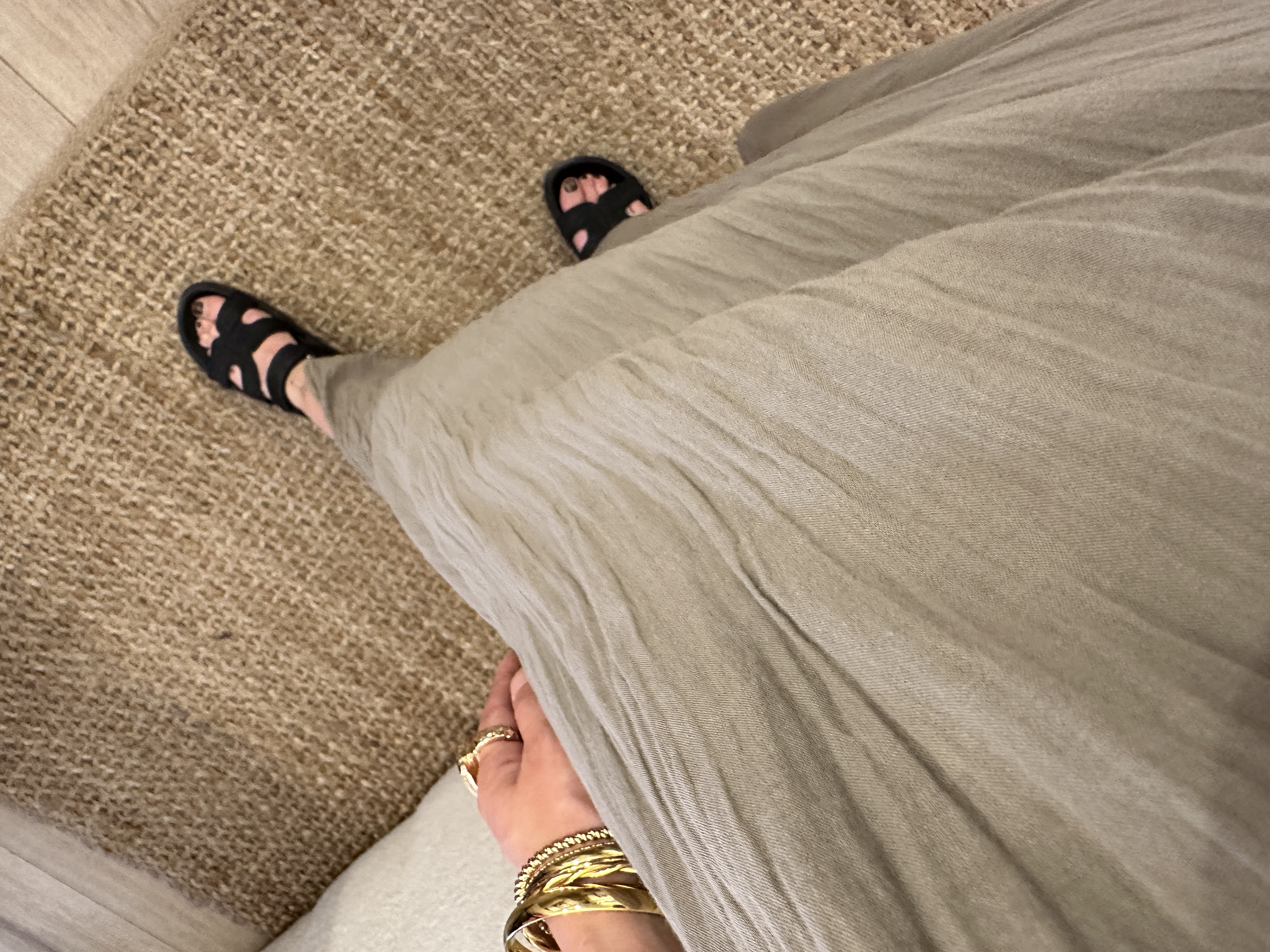 Summer long dress - taupe