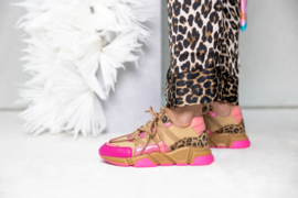 DWRS LABEL Los Angeles leopard - pink/camel