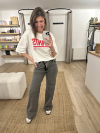 Basic jeans Azzurro - antraciet
