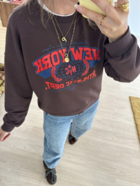 New york sweater - dark brown