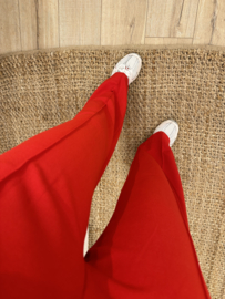 Basic wide pants - red