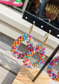 Beads earring - multi