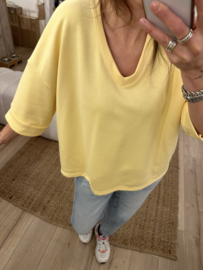 Jog wide V-pull Azzurro - yellow