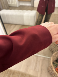 Oversized blazer Azzurro - bordeaux