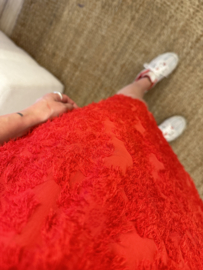 Chique short dress Azzurro - red