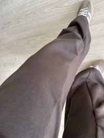 Soft zipper cord set - dark brown