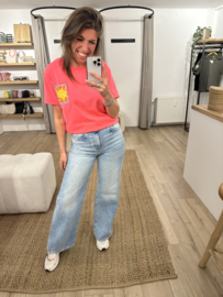 Soleil tee - neon pink