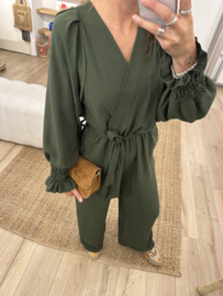 Basic smog jumpsuit Azzurro - army green