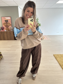 La vie sweater - beige/light blue