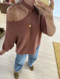 Baby alpaca shoulder pull - old blush