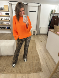 Knitted pull Azzurro - orange