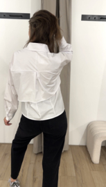 Double blouse Azzurro - white