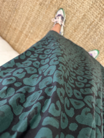 Panter cotton skirt Azzurro - dark green