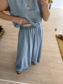 Summer 2-piece set Azzurro - jeans blue