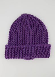 Knitted cap - purple