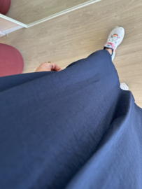 V-blouse pocket dress Azzurro - dark blue