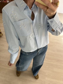 Pearl blouse Azzurro - blue light