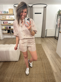 Panter puff blouse Azzurro - brown